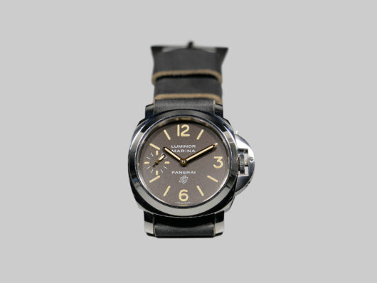 Panerai with Aftermarket Blue Strap IMAGE