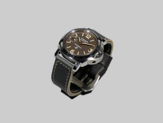 Panerai with Aftermarket Blue Strap IMAGE