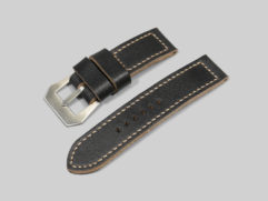 Soft black bespoke Panerai straps IMAGE