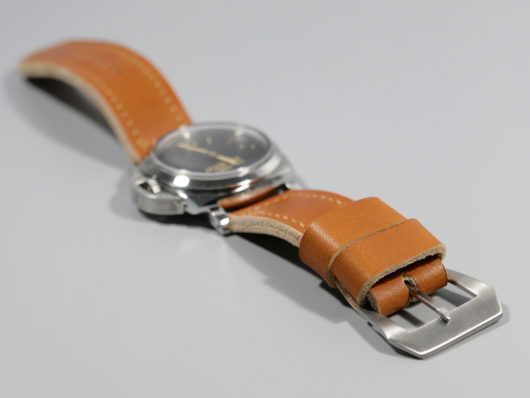 Panerai 47mm Luminor Leather Strap English Tan Aged Brandy Soft 26mm IMAGE