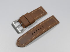 Panerai 47mm Leather Strap Rust Brown Marcello 26mm IMAGE