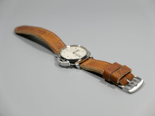 Panerai Luminor DUE 42mm Leather Strap Handmade by Marcello IMAGE
