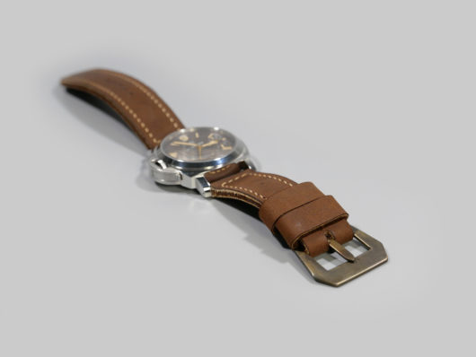Panerai 44mm Rust Iron Oxide Strap Vintage Buckle Marcello Leather IMAGE