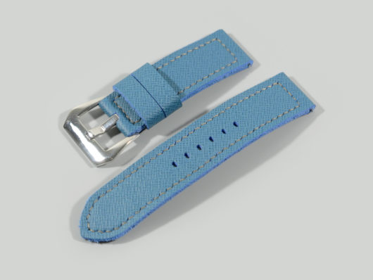 PAM00906 Light Blue Luminor Due Strap by Marcello IMAGE
