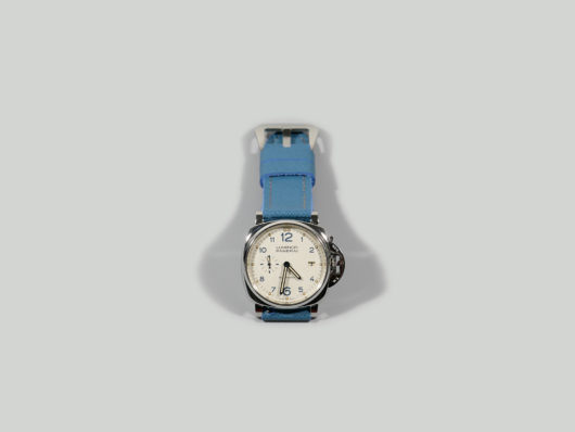 PAM00906 Light Blue Luminor Due Strap by Marcello IMAGE