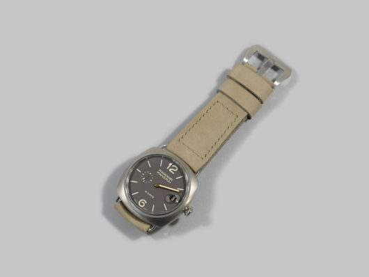 PAM346 Sage Green Radiomir Strap Handmade Suede by Marcello IMAGE