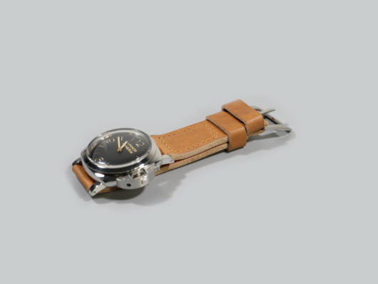PAM372 Tan 47mm Leather Strap Vintage Buckle Marcello IMAGE