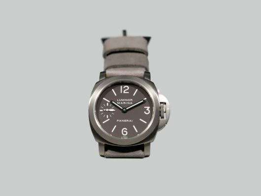 Panerai PAM00061 with Lilac Grey Handmade Strap IMAGE