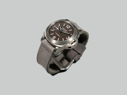 Panerai PAM00061 with Lilac Grey Handmade Strap IMAGE