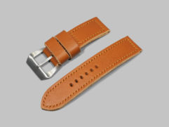 English Tan 24mm Panerai Strap Handmade IMAGE