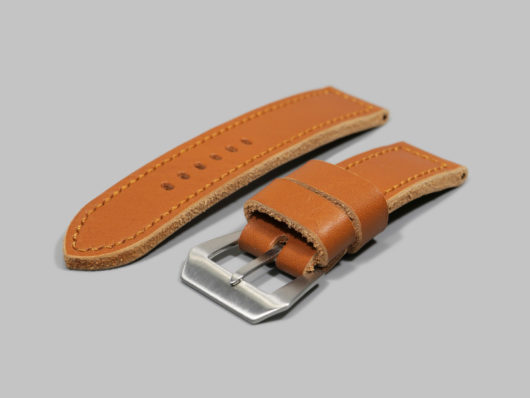 English Tan 24mm Panerai Strap Handmade IMAGE