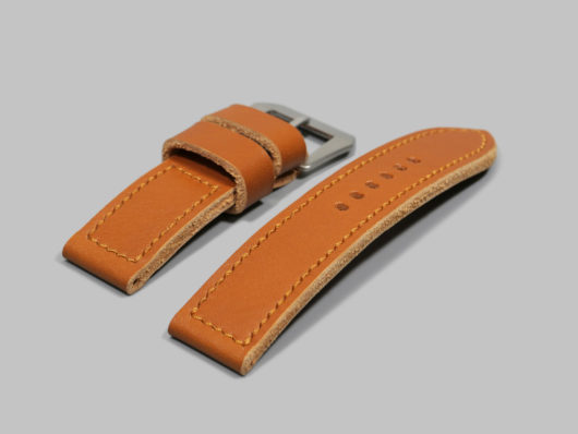 English Tan 24mm Panerai Strap Handmade IMAGE