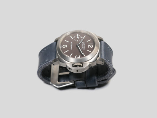 Blue Leather Strap on 44mm Panerai IMAGE