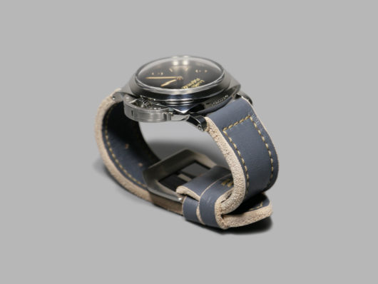 PAM372 with grey strap by Marcello Leatherworks IMAGE