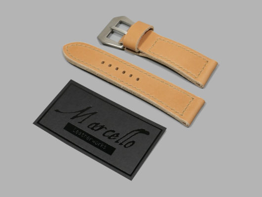 Photograph of Aftermarket Tan Radiomir Strap by Marcello IMAGE