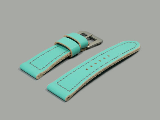 Tiffany Blue Leather Strap for Panerai Radiomir IMAGE
