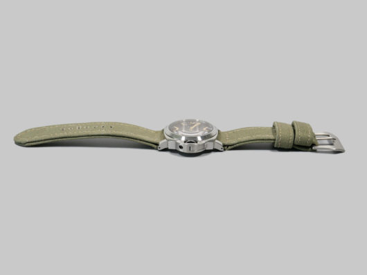 44mm Panerai Green Canvas Strap Example