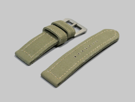 Purchase Green Canvas Strap for 44mm Panerai Watch IMAGE