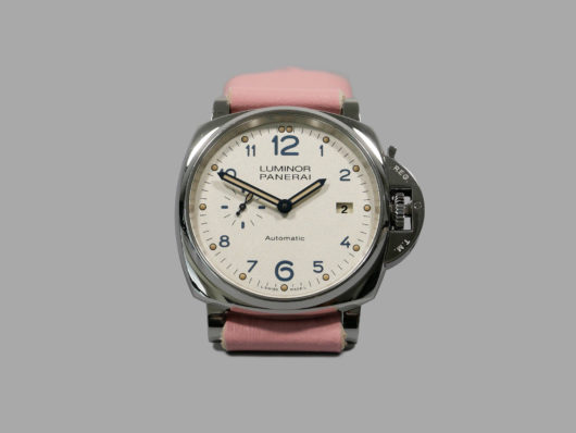 42mm Panerai watch with Pink Strap IMAGE