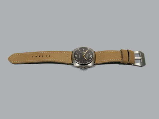 Beige Leather strap for Radiomir on PAM00346 IMAGE