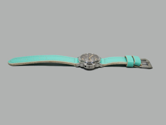 Tiffany Blue Strap on 44mm Panerai Luminor Watch IMAGE