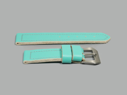 Tiffany Blue Strap with Buckle for 44mm Panerai Watch IMAGE