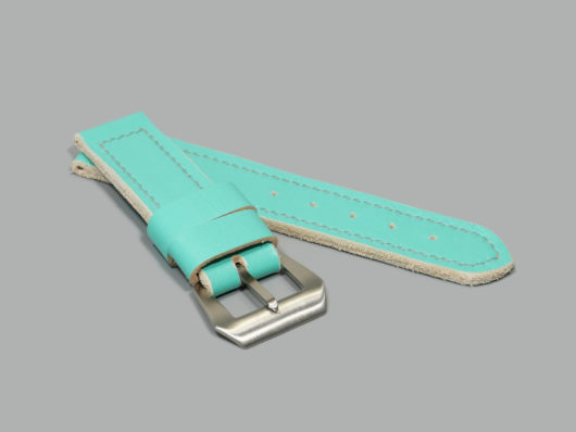 Soft Tiffany Blue Strap with Buckle for 44mm Panerai Watch IMAGE