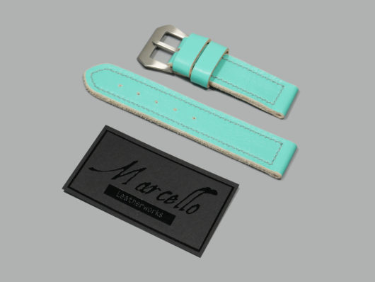 Soft Tiffany Blue Strap with Buckle for 44mm Panerai Watch IMAGE