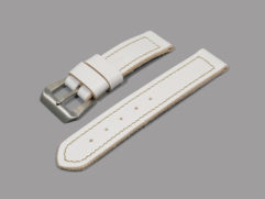 White Panerai Strap 44mm Handmade IMAGE