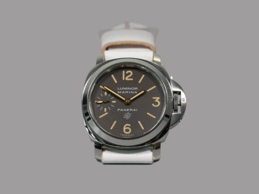 44mm Panerai with white strap IMAGE