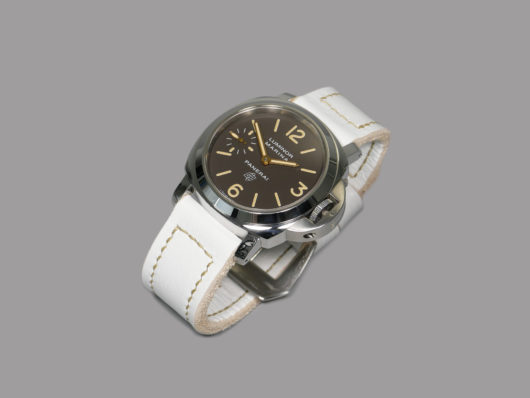 44mm Panerai with white strap IMAGE