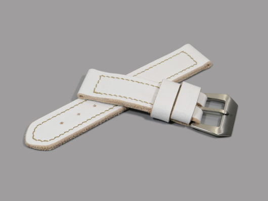 White Panerai Strap 44mm Handmade IMAGE