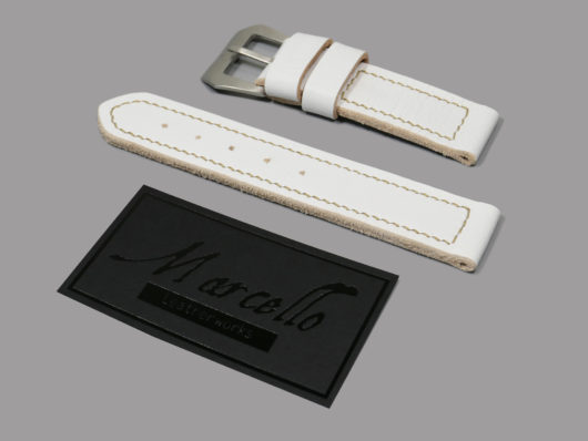 White Panerai Strap 44mm Handmade IMAGE