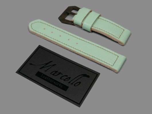 Bespoke Mint Panerai Leather Strap IMAGE