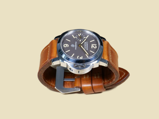 Panerai with pre-v style custom strap IMAGE