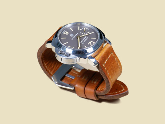 Panerai with pre-v style bespoke strap IMAGE