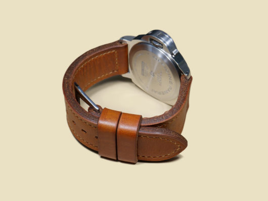 Panerai with pre-v style handmade strap IMAGE