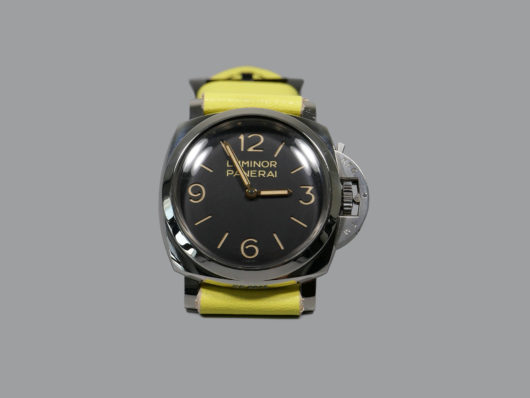 47mm Panerai with Yellow Strap IMAGE