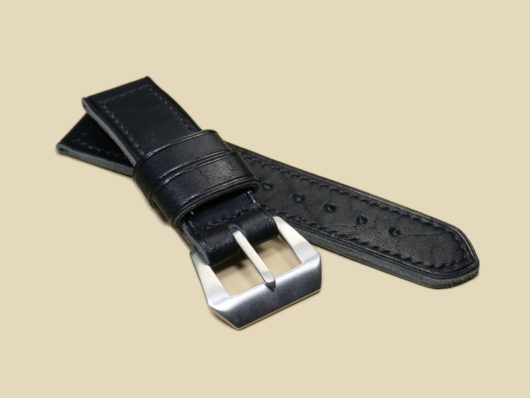 Pre-V Vintage Style Panerai Black Leather Strap 44mm IMAGE