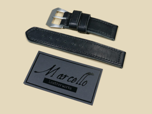 Pre-V Vintage Style Panerai Black Leather Strap 44mm IMAGE