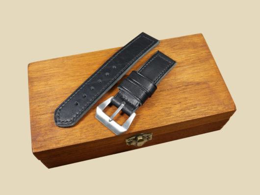 Buy Pre-V Vintage Style Panerai Black Leather Strap 44mm IMAGE