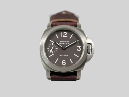 Titanium Panerai Brown Strap IMAGE