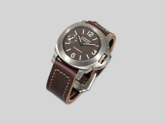 Titanium Panerai Brown Strap IMAGE