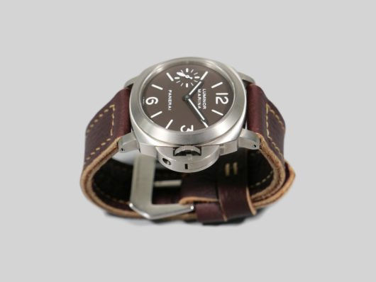 Titanium Panerai Brown Strap IMAGE