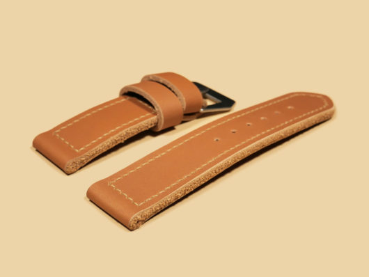 Handmade Thick Soft Brown Panerai Strap 26mm IMAGE