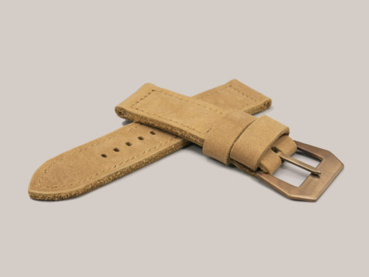 Aftermarket Camel Tan Panerai Strap with Buckle 44mm IMAGE