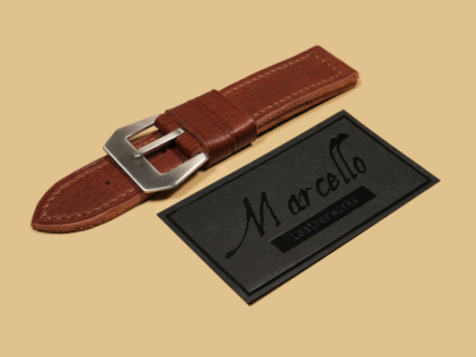 Aftermarket Panerai Replacement Strap Pre-V Burgundy 44mm IMAGE