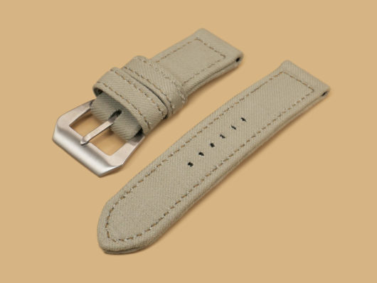 Green Canvas Panerai Strap for 44mm Panerai Watch IMAGE