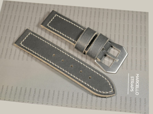 Matte Blue Panerai Strap Aftermarket Handmade IMAGE