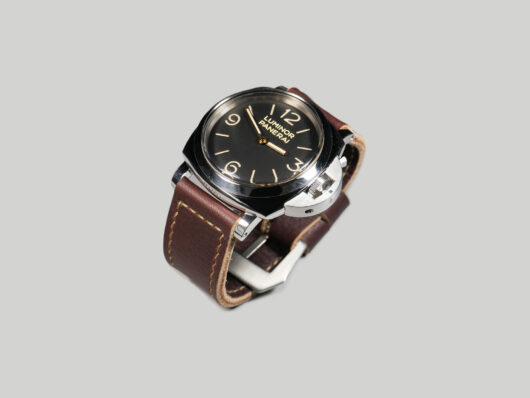 Handcrafted Panerai strap with contrast stitching IMAGE